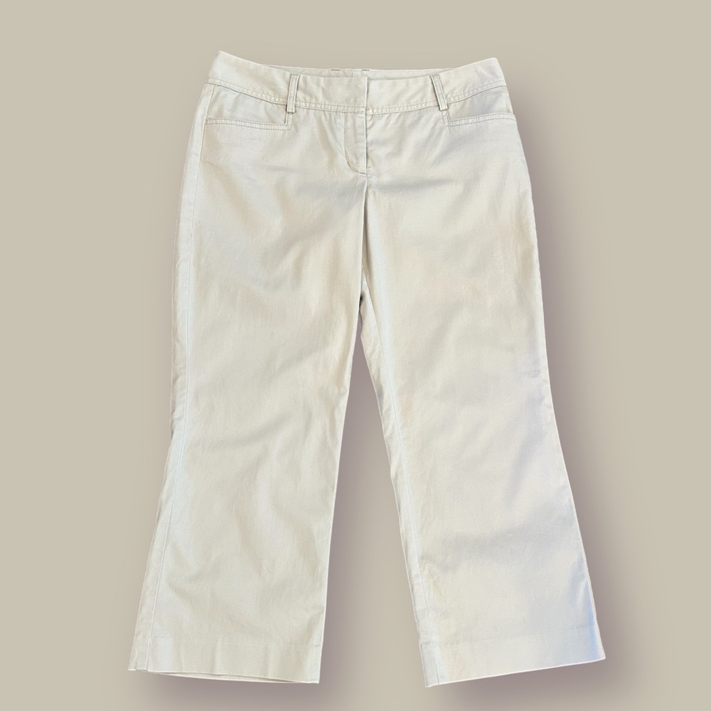 Express Kick Cropped Khaki Pants - Picture 3 of 10